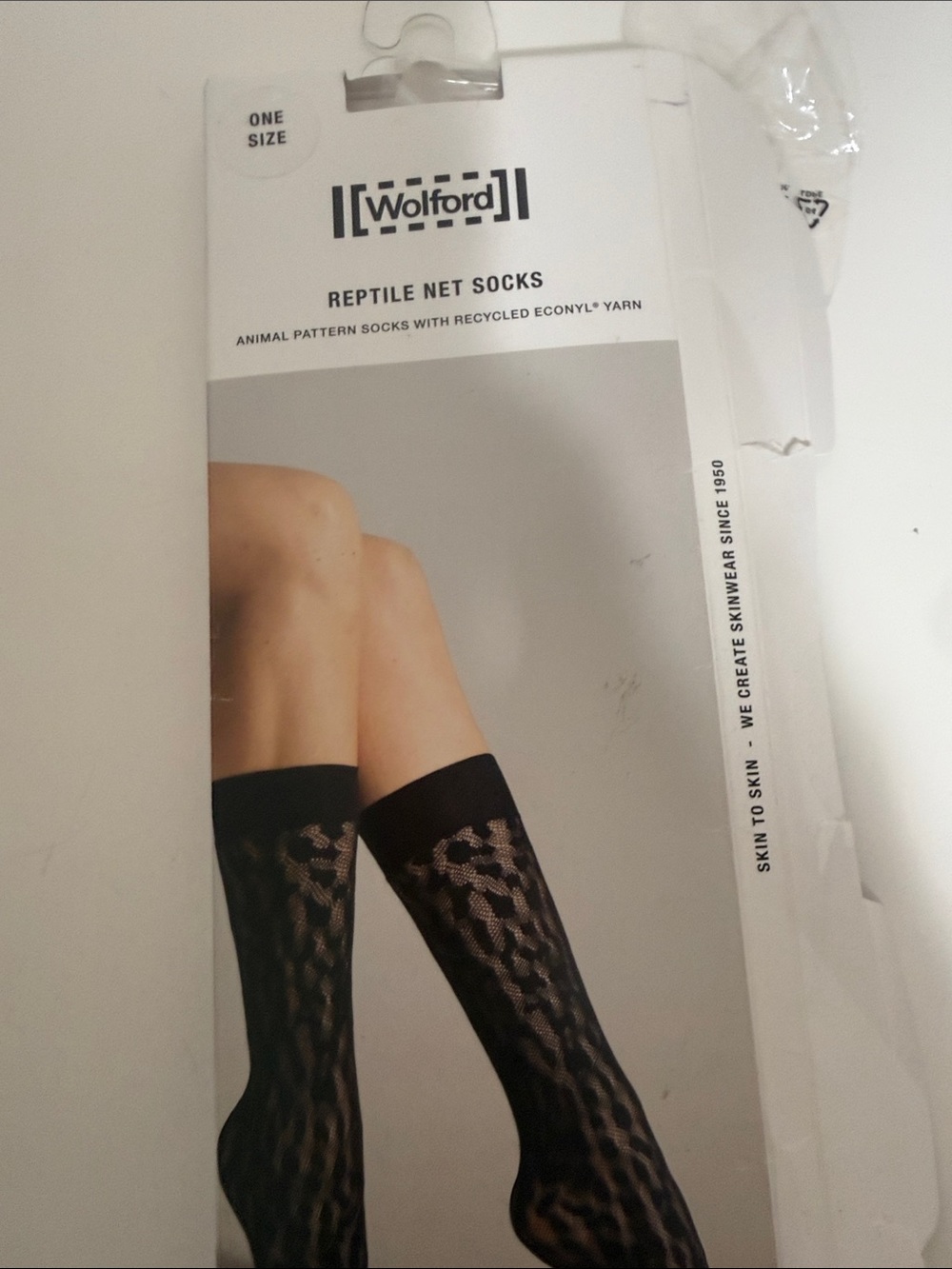 Wolford  Reptile Net Knee Socks